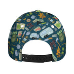 Camping Equipment Pattern Print Baseball Cap