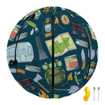 Camping Equipment Pattern Print Basketball