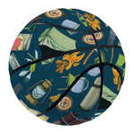 Camping Equipment Pattern Print Basketball