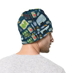 Camping Equipment Pattern Print Beanie