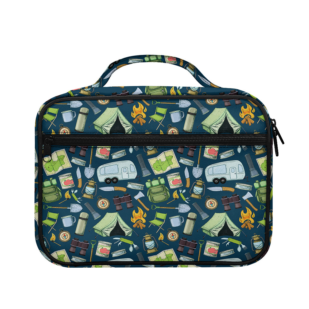 Camping Equipment Pattern Print Briefcase Bible Bag