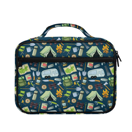 Camping Equipment Pattern Print Briefcase Bible Bag