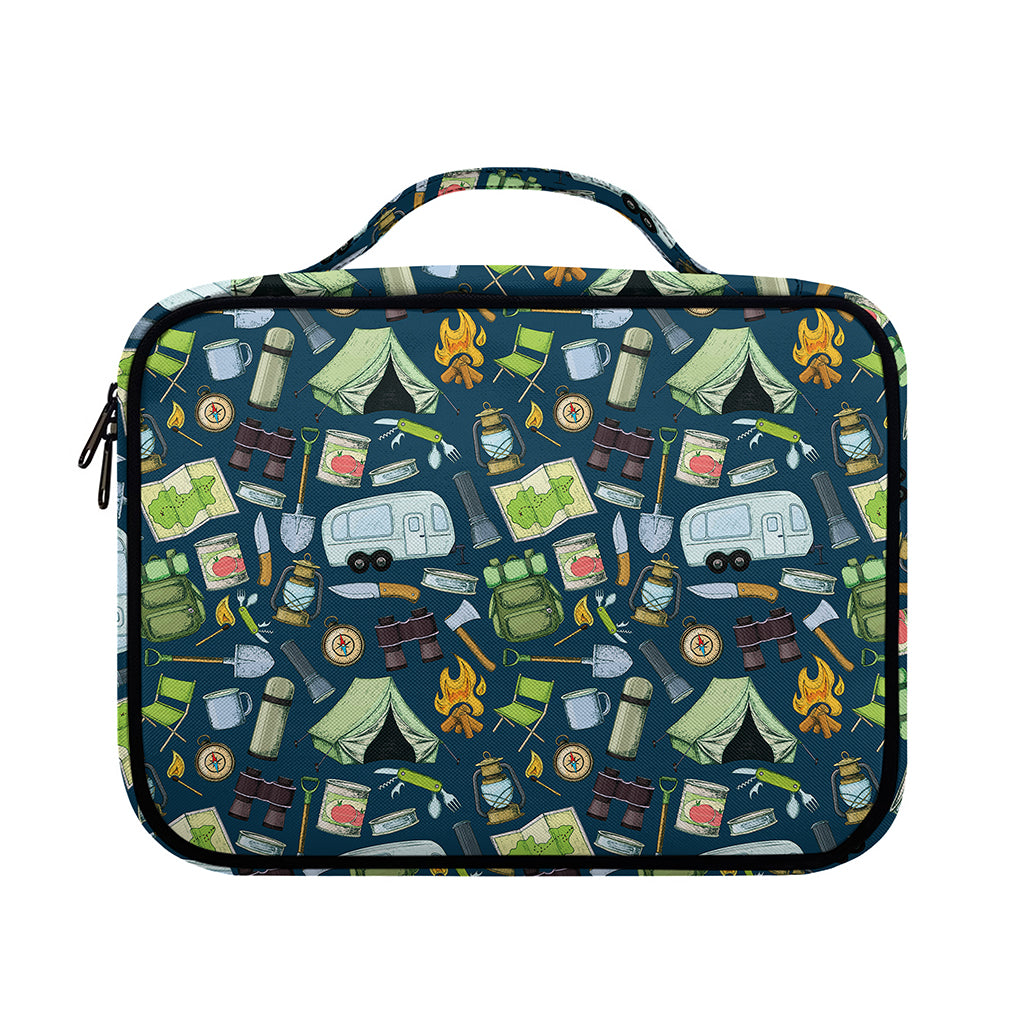 Camping Equipment Pattern Print Briefcase Bible Bag