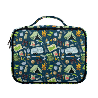 Camping Equipment Pattern Print Briefcase Bible Bag