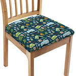 Camping Equipment Pattern Print Chair Cushion Cover