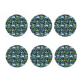 Camping Equipment Pattern Print Coaster Set