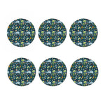 Camping Equipment Pattern Print Coaster Set