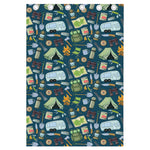 Camping Equipment Pattern Print Curtain