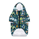 Camping Equipment Pattern Print Dog Zip Up Hoodie