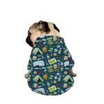 Camping Equipment Pattern Print Dog Zip Up Jacket