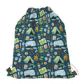 Camping Equipment Pattern Print Drawstring Bag