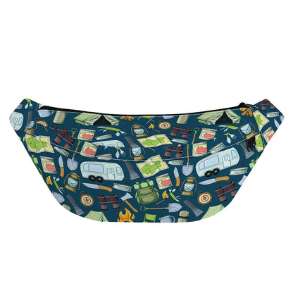 Camping Equipment Pattern Print Fanny Pack