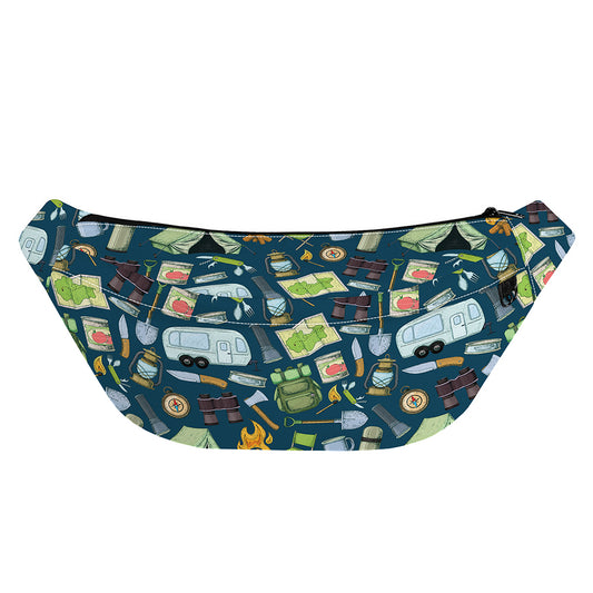 Camping Equipment Pattern Print Fanny Pack
