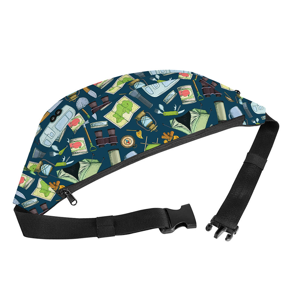 Camping Equipment Pattern Print Fanny Pack