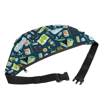 Camping Equipment Pattern Print Fanny Pack