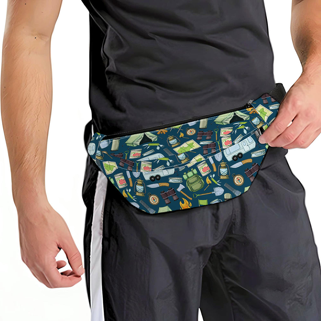 Camping Equipment Pattern Print Fanny Pack