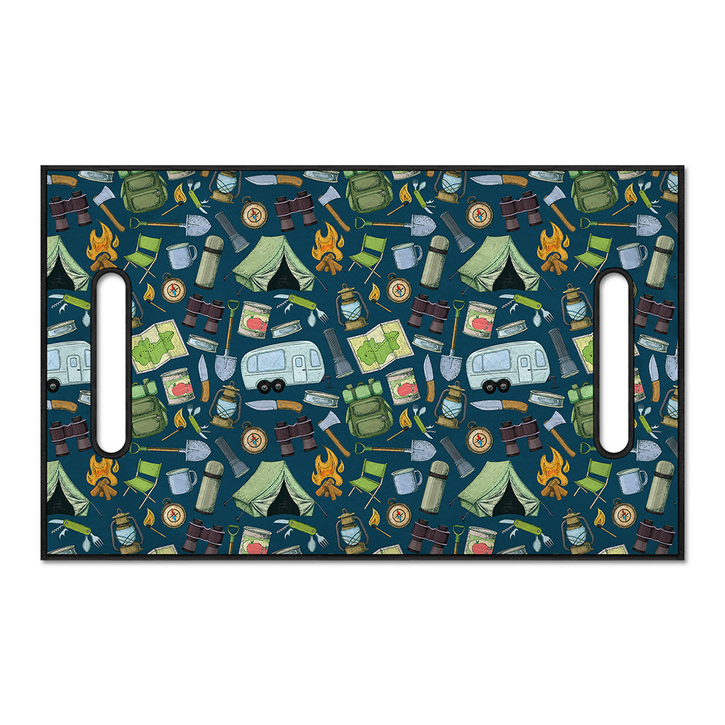 Camping Equipment Pattern Print Golf Cart Seat Cover