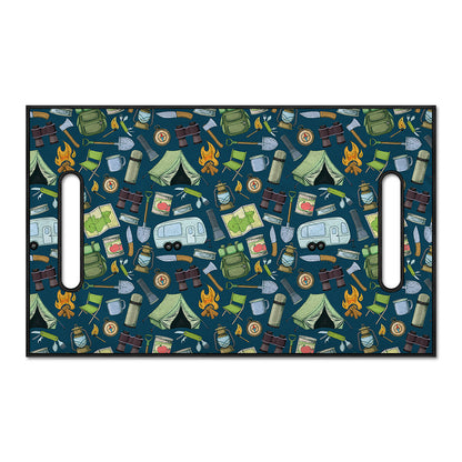 Camping Equipment Pattern Print Golf Cart Seat Cover