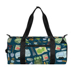 Camping Equipment Pattern Print Gym Bag