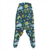 Camping Equipment Pattern Print Hammer Pants