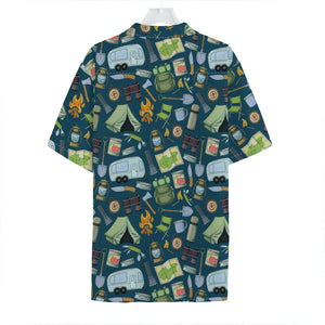 Camping Equipment Pattern Print Hawaiian Shirt