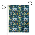 Camping Equipment Pattern Print House Flag