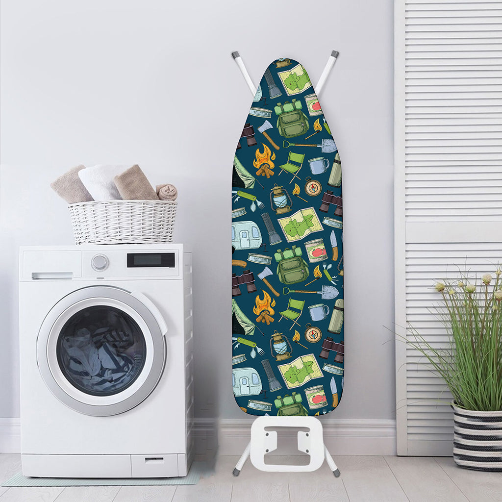 Camping Equipment Pattern Print Ironing Board Cover
