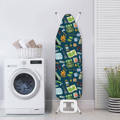 Camping Equipment Pattern Print Ironing Board Cover
