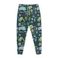 Camping Equipment Pattern Print Jogger Pants