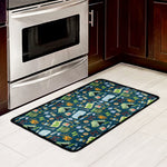 Camping Equipment Pattern Print Kitchen Mat