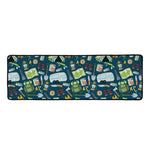 Camping Equipment Pattern Print Long Kitchen Mat