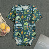 Camping Equipment Pattern Print Men's Bodysuit