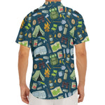 Camping Equipment Pattern Print Men's Deep V-Neck Shirt