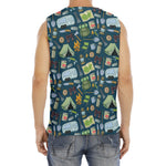 Camping Equipment Pattern Print Men's Fitness Tank Top