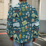 Camping Equipment Pattern Print Men's Shirt Jacket