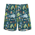 Camping Equipment Pattern Print Men's Athletic Shorts