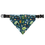 Camping Equipment Pattern Print Over The Collar Dog Bandana
