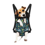 Camping Equipment Pattern Print Pet Carrier Backpack