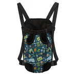 Camping Equipment Pattern Print Pet Carrier Backpack