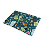 Camping Equipment Pattern Print Pet Cooling Mat Cover
