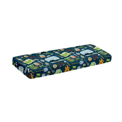 Camping Equipment Pattern Print Piano Keyboard Cover
