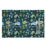 Camping Equipment Pattern Print Placemat