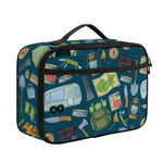 Camping Equipment Pattern Print Portable Lunch Bag