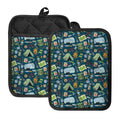 Camping Equipment Pattern Print Pot Holders With Pocket