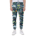 Camping Equipment Pattern Print Joggers