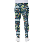 Camping Equipment Pattern Print Scuba Joggers