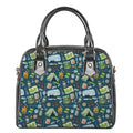 Camping Equipment Pattern Print Shoulder Handbag