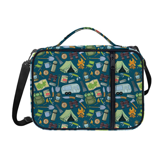 Camping Equipment Pattern Print Shoulder Strap Bible Bag