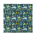 Camping Equipment Pattern Print Silk Bandana