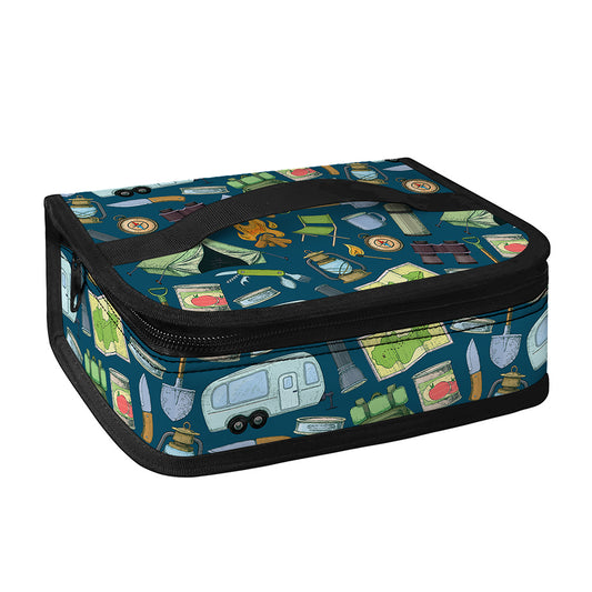 Camping Equipment Pattern Print Small Lunch Bag
